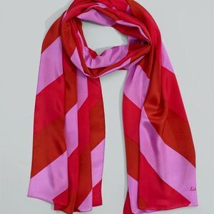 Echo Design Chevron Silk Oblong. Peony